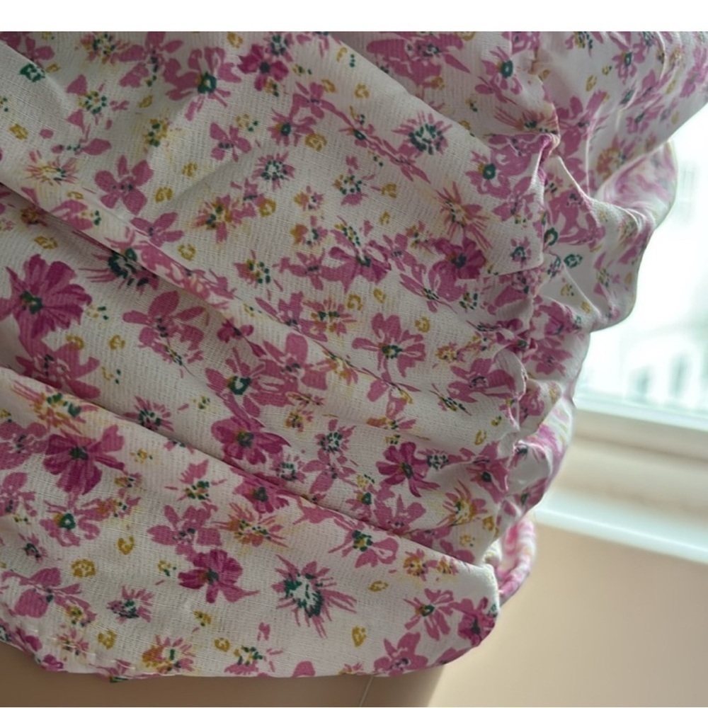 Princess Polly NWOT Romantic Flower Pattern Ruched Dress - Picture 15 of 15